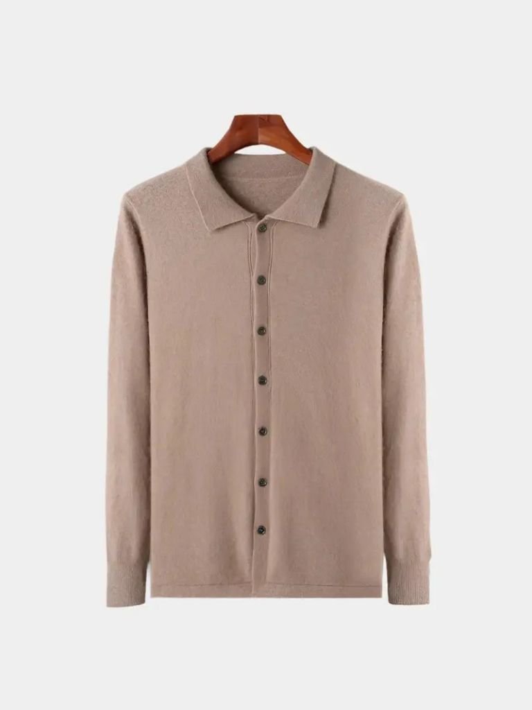 Cardigan con collo polo - Aurelio Club
