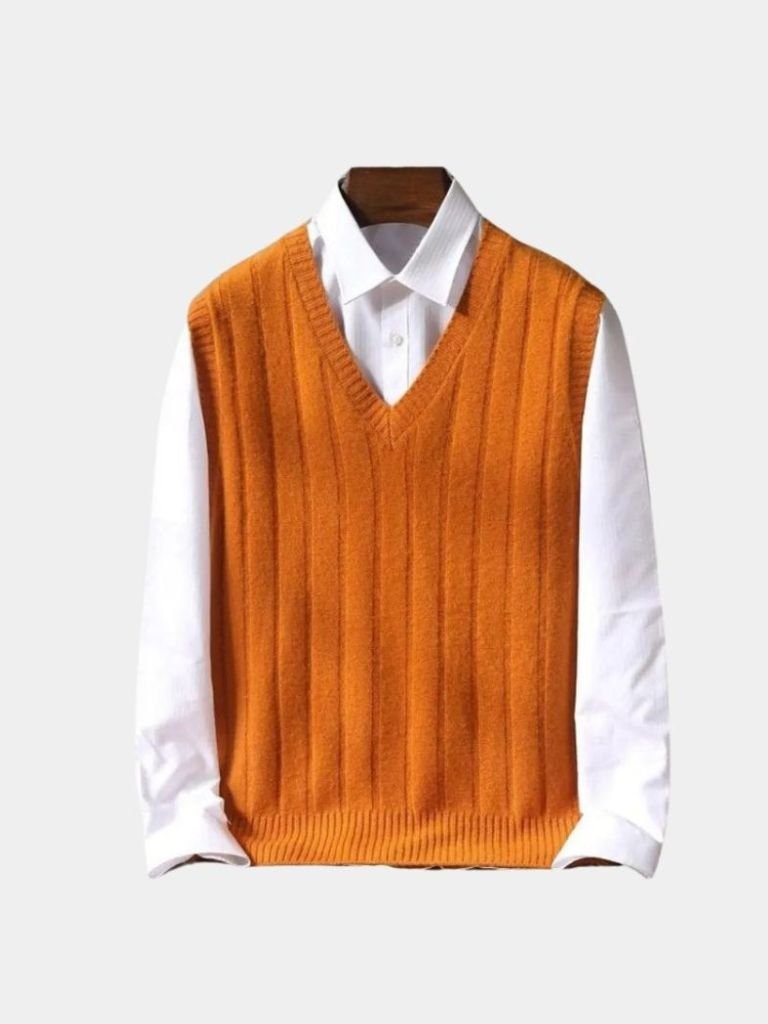 Gilet in lana con scollo a V - Aurelio Club
