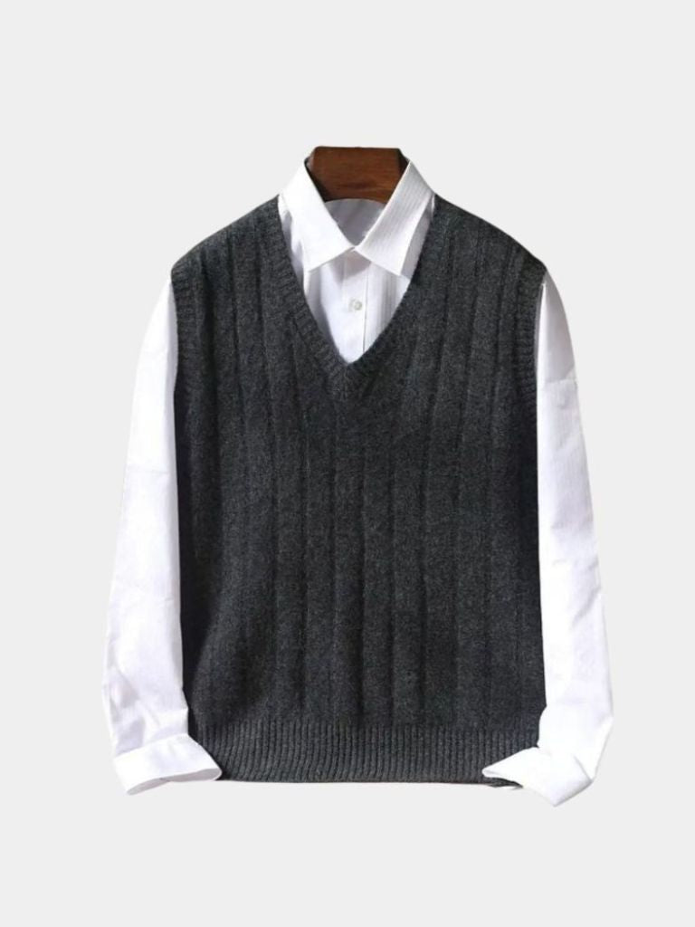 Gilet in lana con scollo a V - Aurelio Club