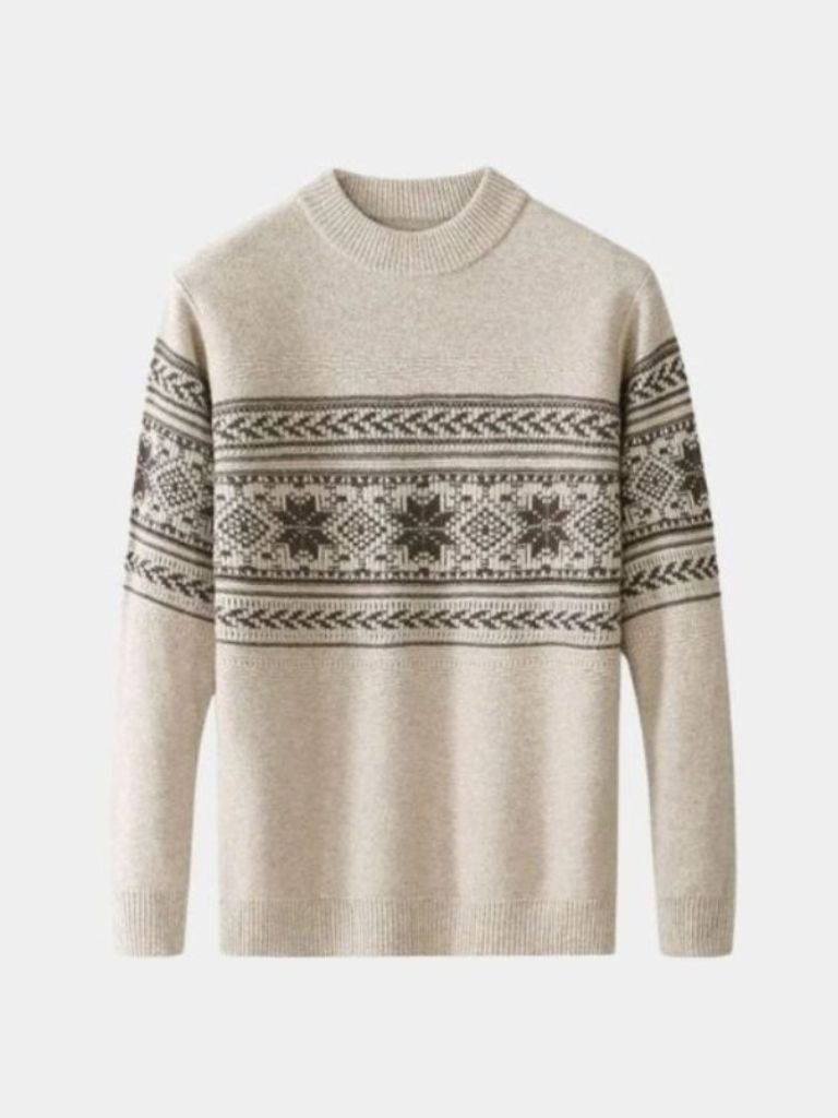 Maglia in lana con motivo Fair Isle - Aurelio Club