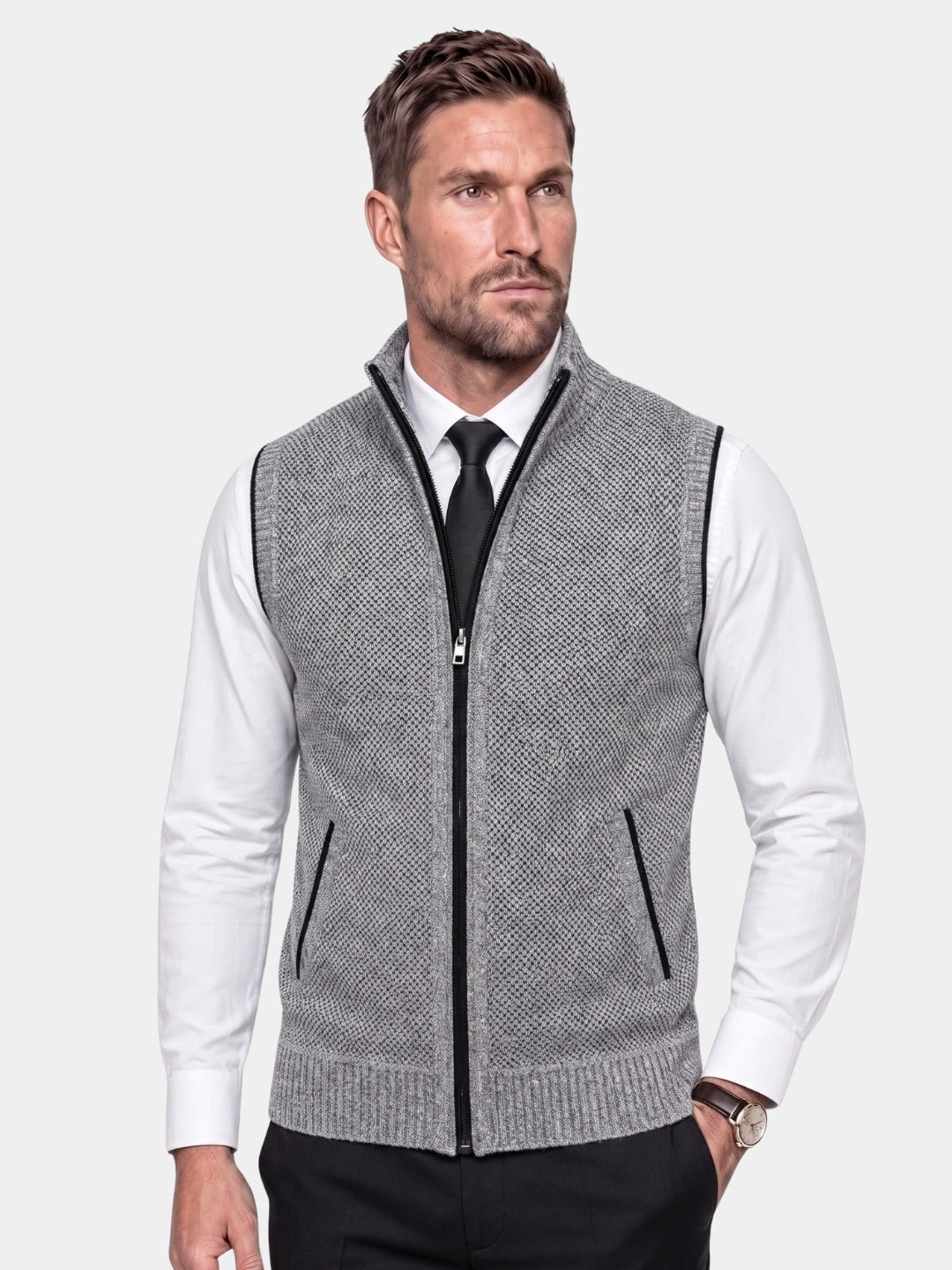 Gilet in maglia con zip - Aurelio Club