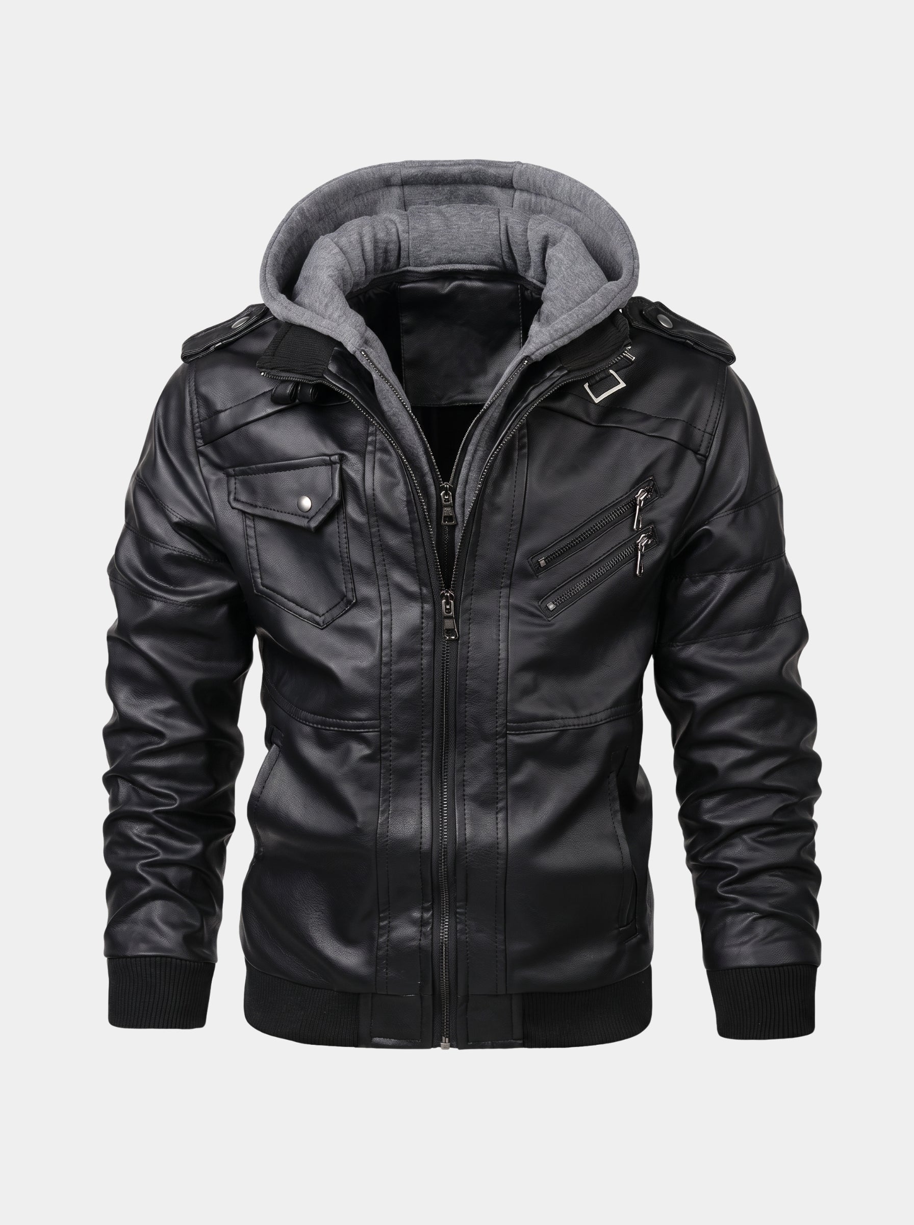 Giacca Ignis d'ispirazione motociclistica con zip - Aurelio Club