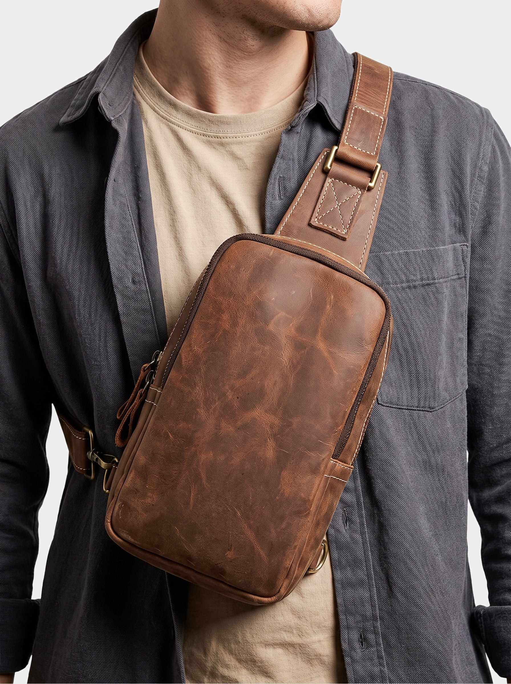 Borsa Vanguard in pelle - Aurelio Club