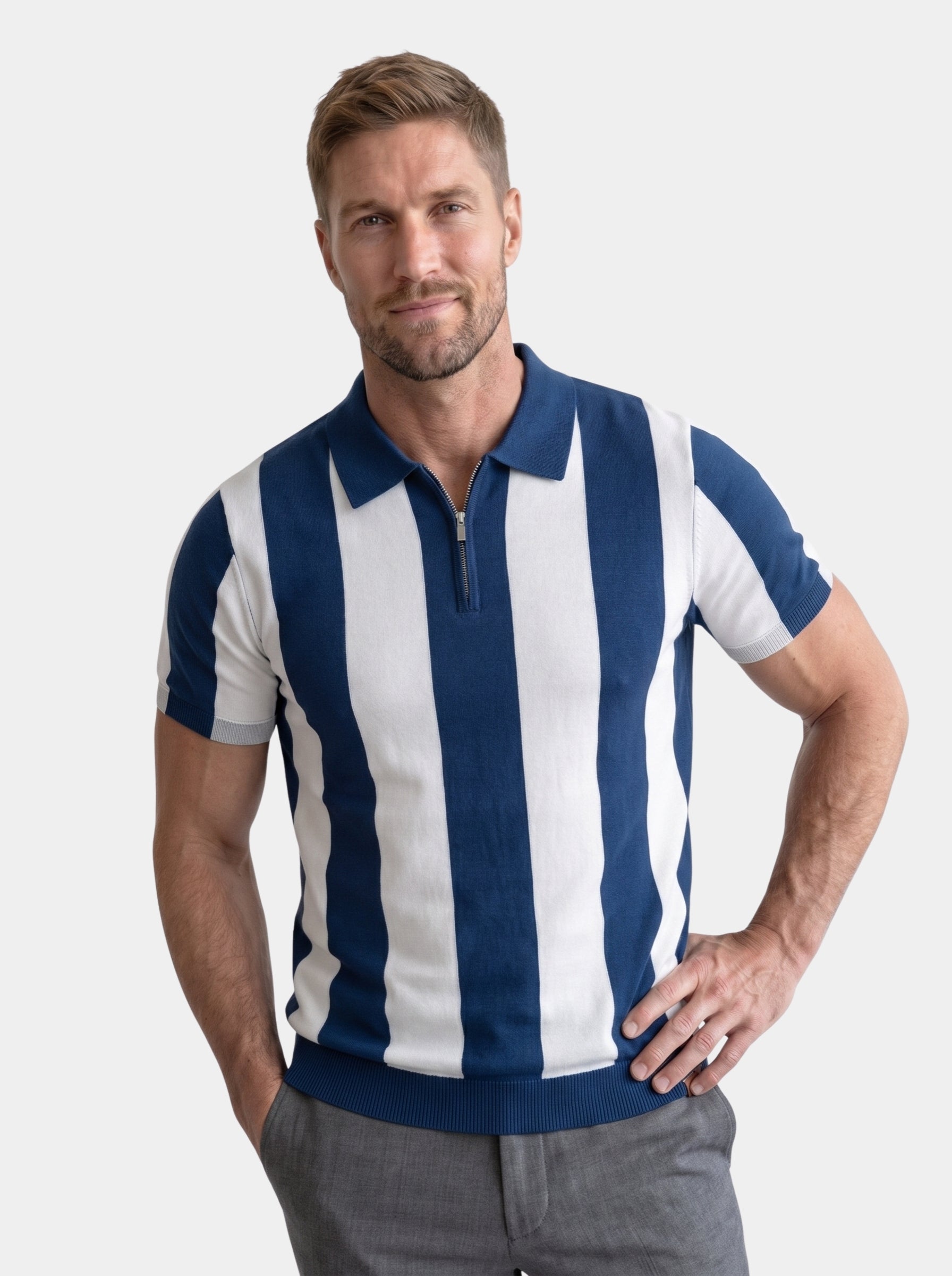 Polo con motivo a righe Classic - Aurelio Club