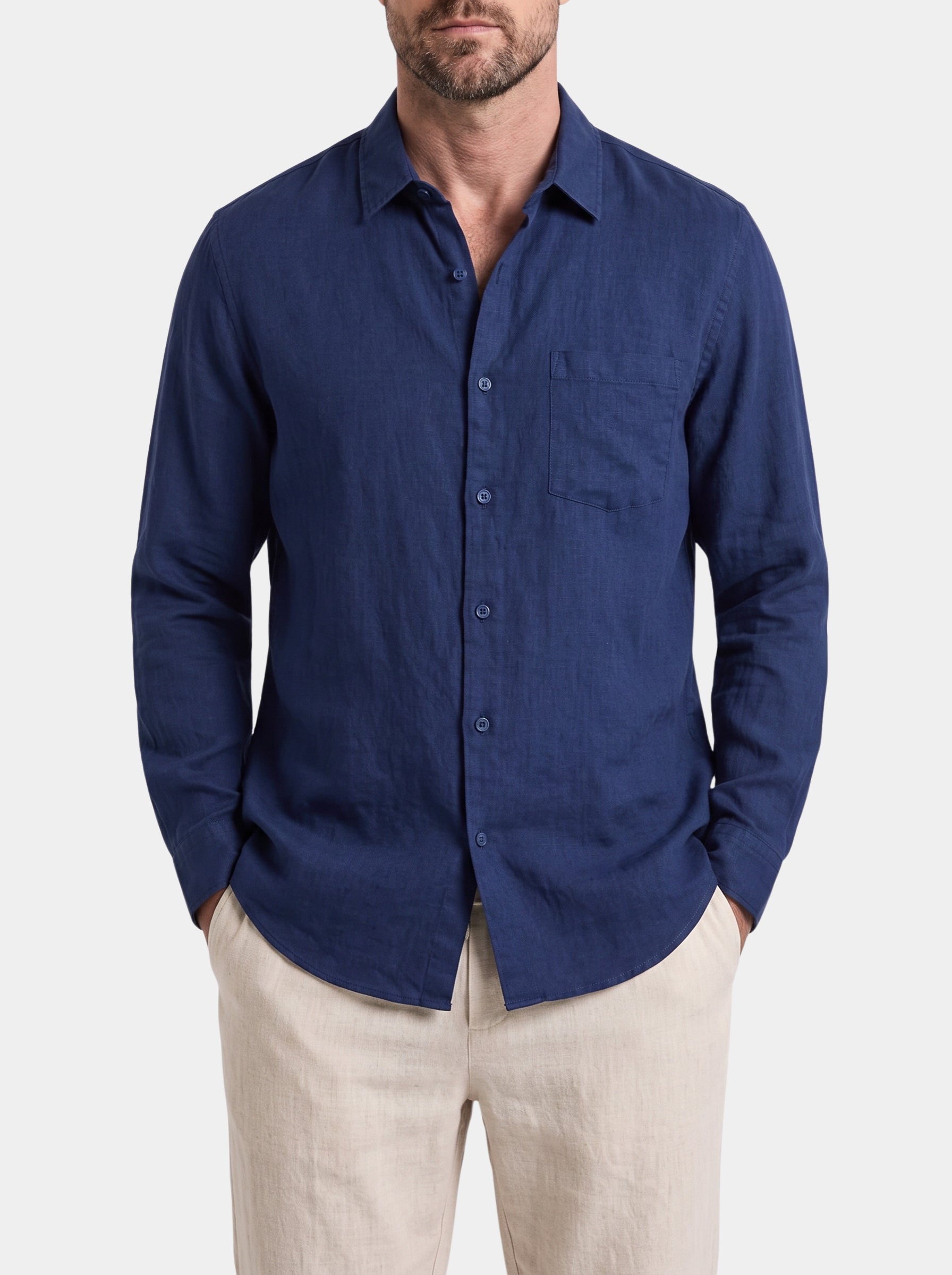 Completo Marino con camicia, pantaloni e mocassini - Aurelio Club