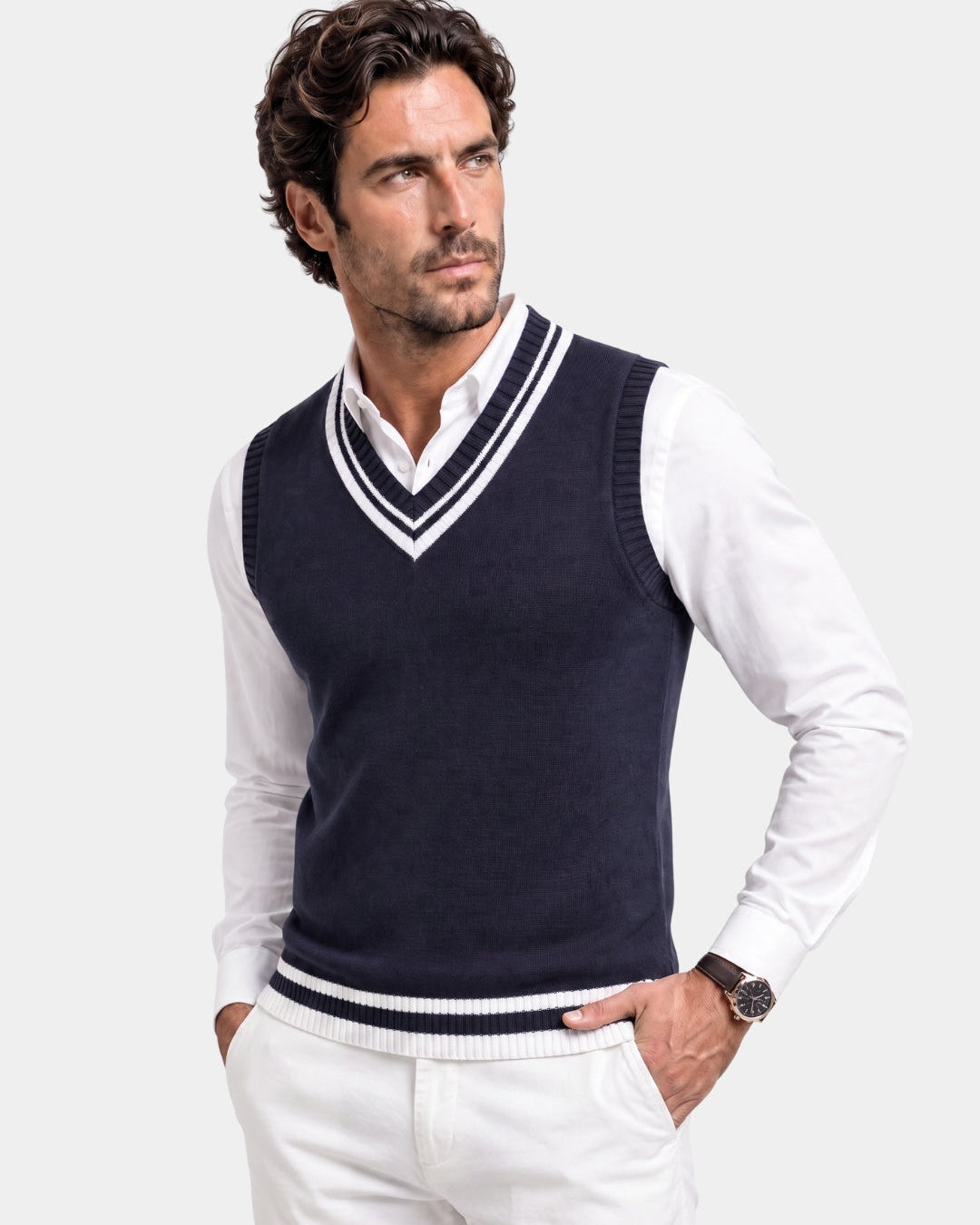 Gilet in maglia d'ispirazione classica - Aurelio Club