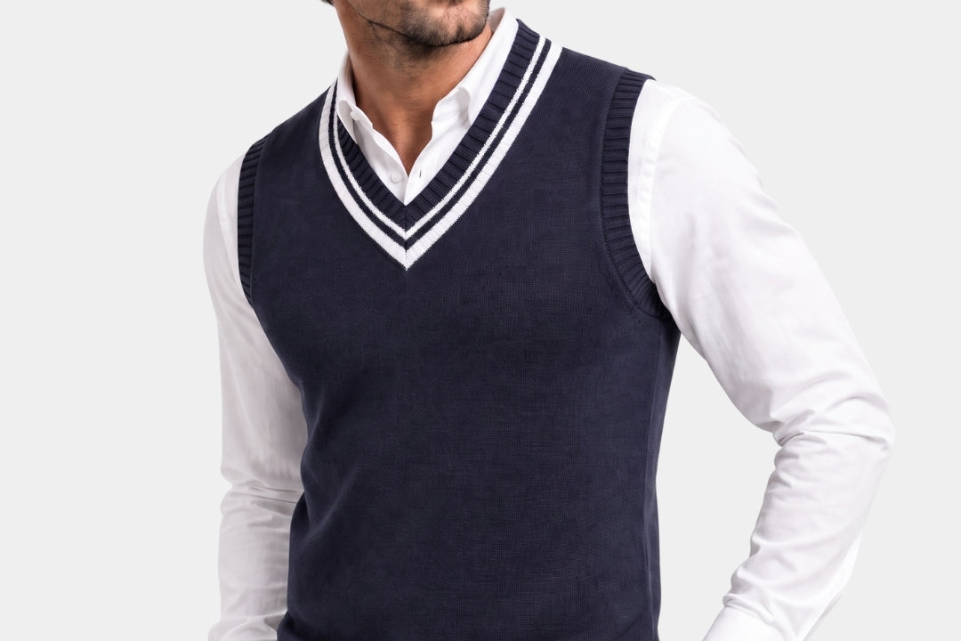 Gilet in maglia d'ispirazione classica - Aurelio Club