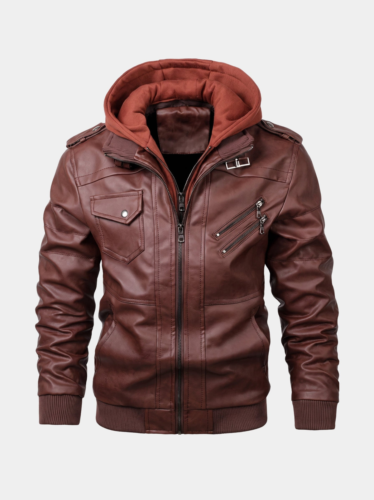 Giacca Ignis d'ispirazione motociclistica con zip - Aurelio Club