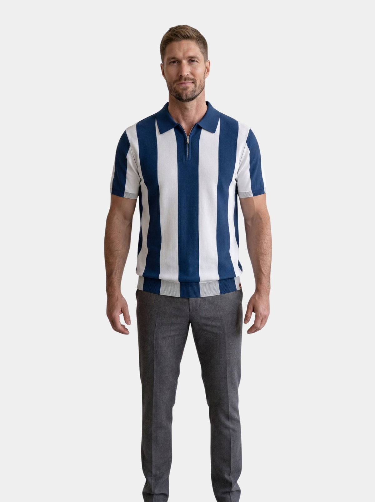 Polo con motivo a righe Classic - Aurelio Club