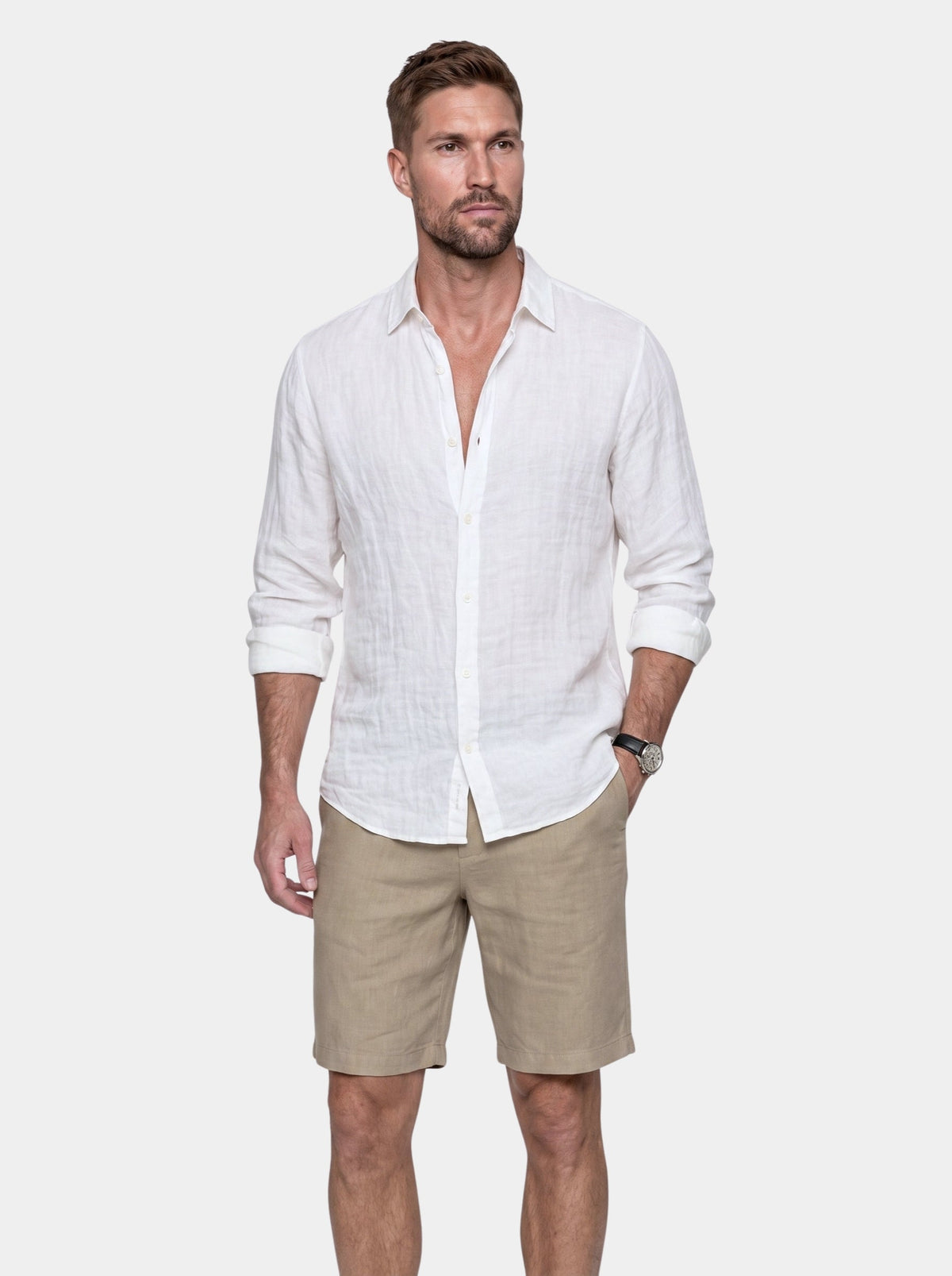 Camicia estiva Reverie in lino a maniche lunghe - Aurelio Club