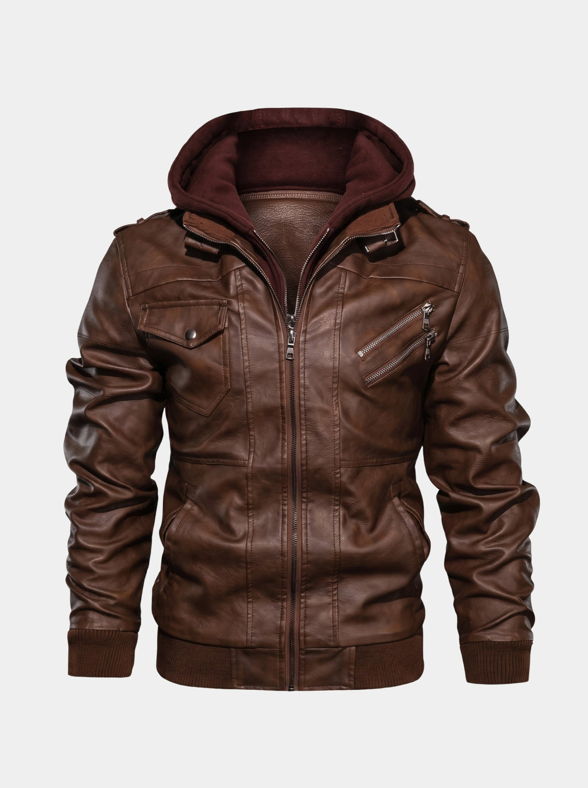 Giacca Ignis d'ispirazione motociclistica con zip - Aurelio Club