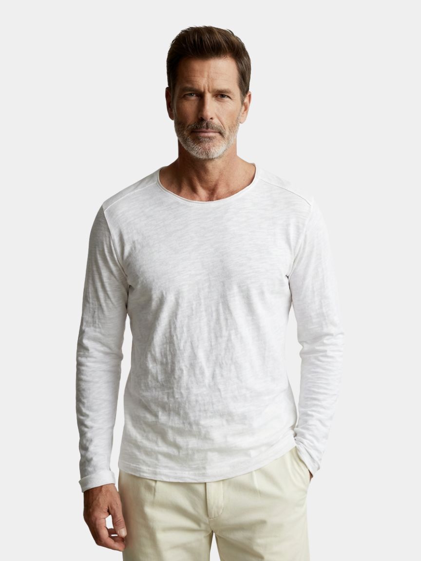T-shirt in cotone a maniche lunghe Vintage - Aurelio Club