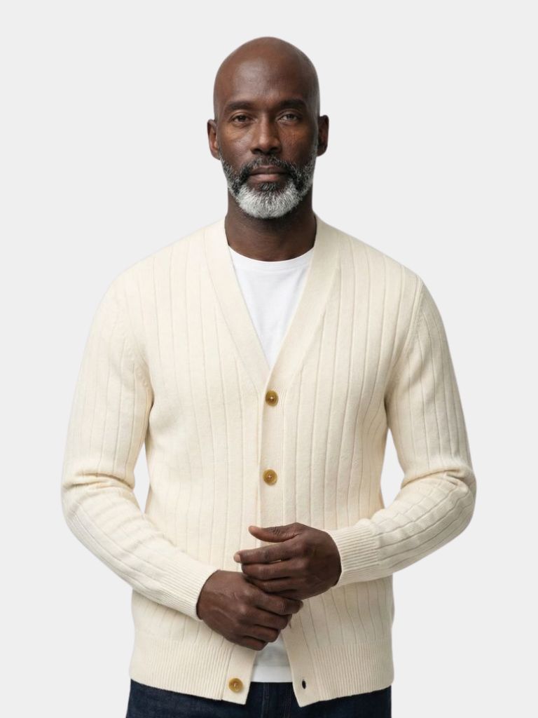 Cardigan a righe con vestibilità rilassata - Aurelio Club