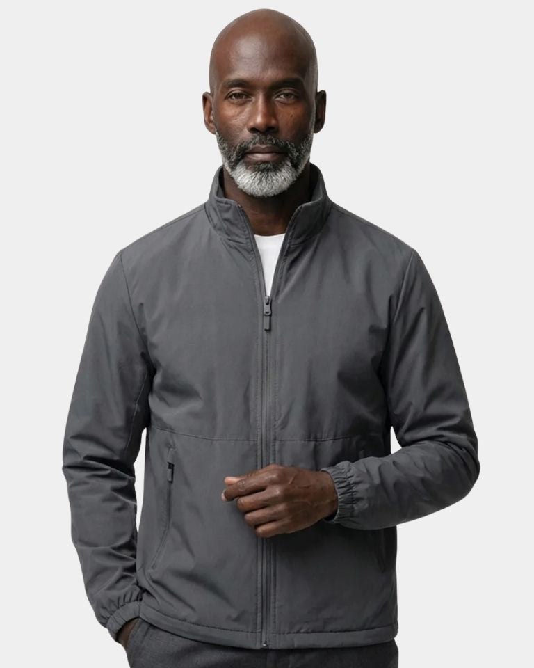 Giacca slim con collo alto e zip - Aurelio Club