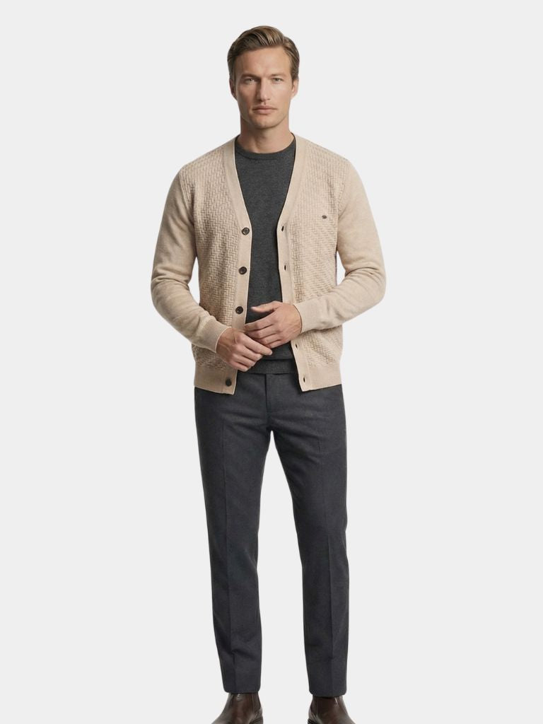 Cardigan in maglia con scollo a V - Aurelio Club