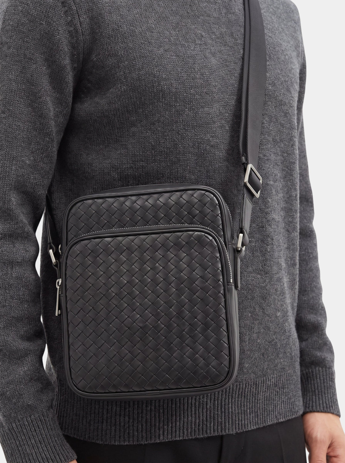 Borsa Heritage a tracolla con dettagli intrecciati - Aurelio Club