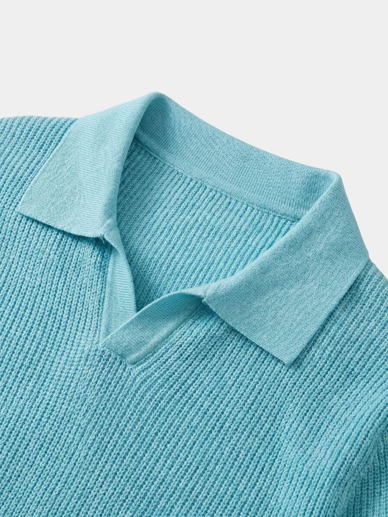 Polo in maglia senza bottoni - Aurelio Club