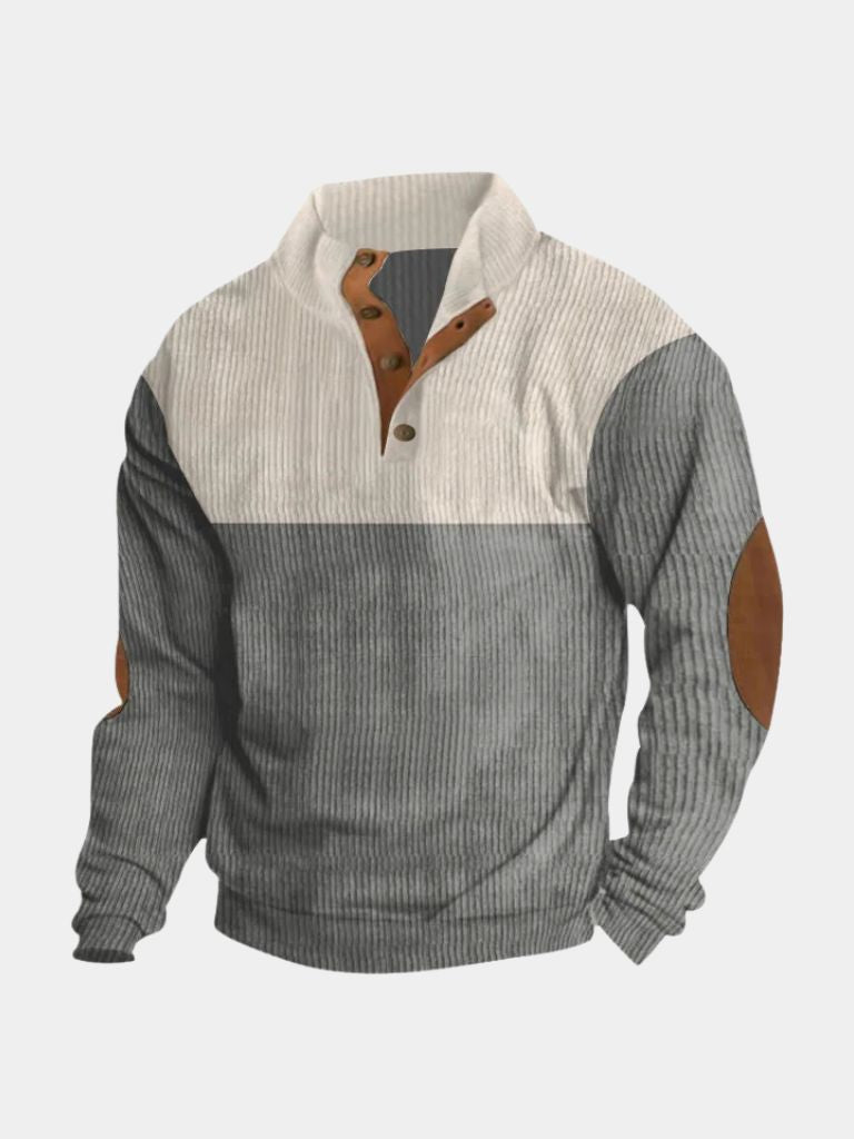 Pullover a collo alto in velluto a coste - Aurelio Club
