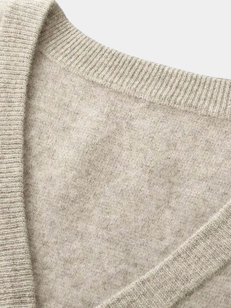 Cardigan in lana merino con scollo a V - Aurelio Club