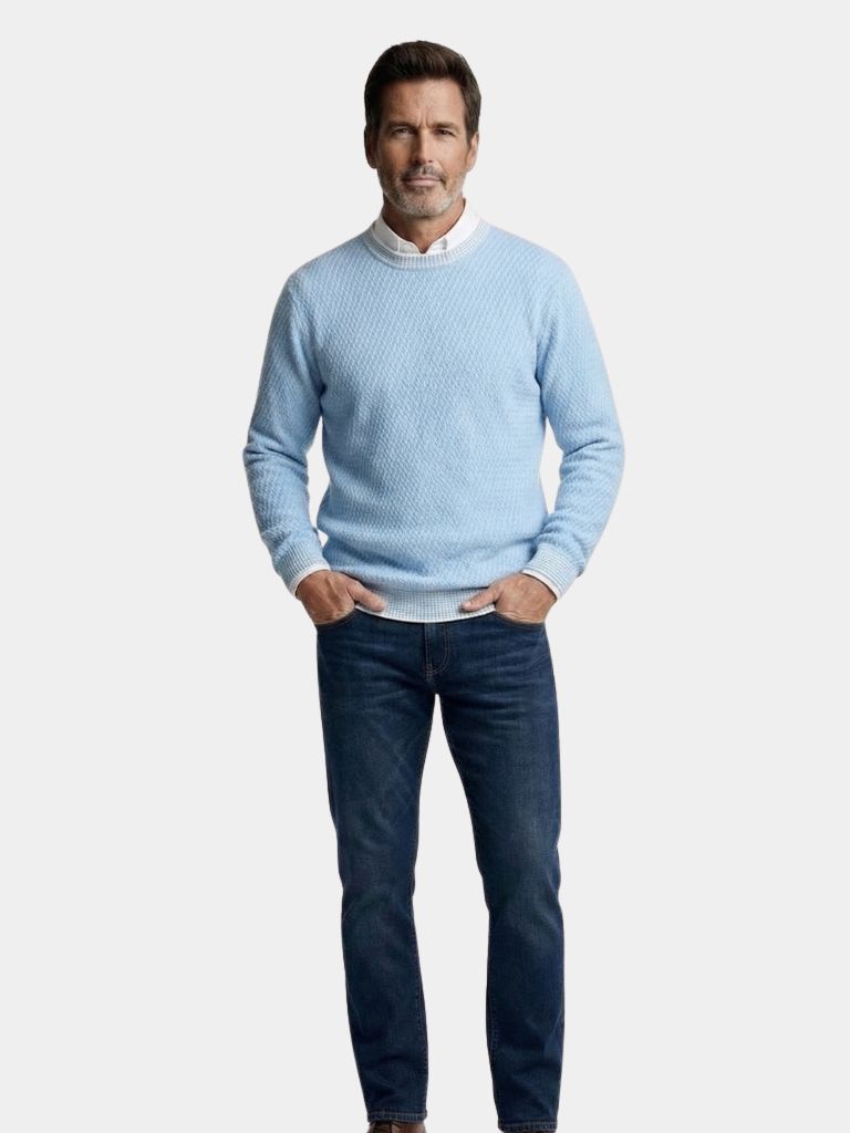 Pullover Skyline girocollo in cashmere - Aurelio Club