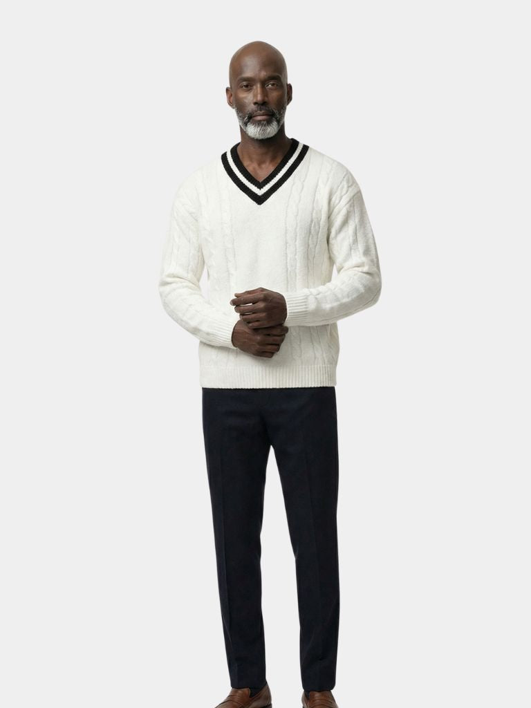 Pullover Minimal con scollo a V - Aurelio Club