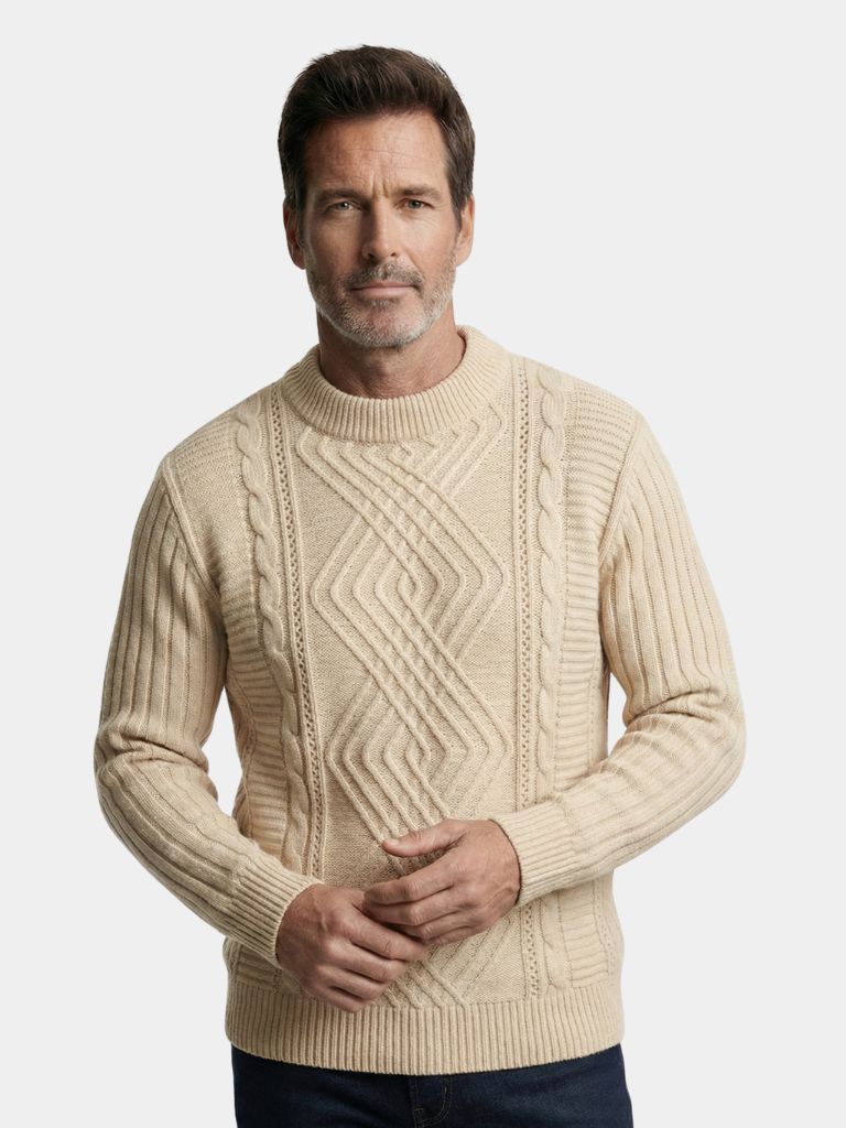 Pullover Minimal con lavorazione a rilievo - Aurelio Club
