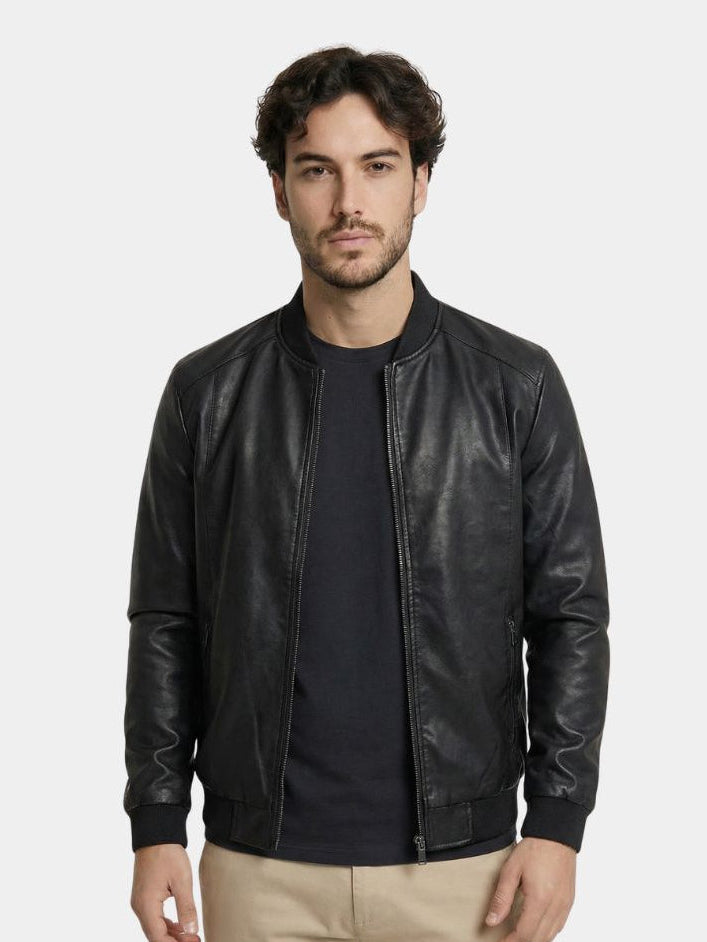 Giacca in pelle Essential - Aurelio Club