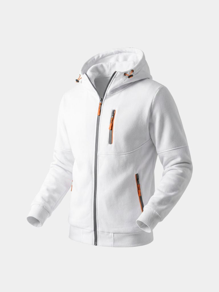 Felpa Outland con cappuccio, zip e tasche - Aurelio Club