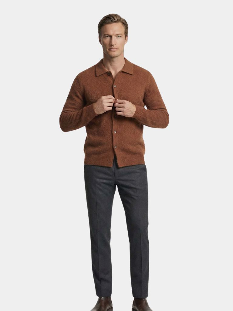 Cardigan con collo polo - Aurelio Club