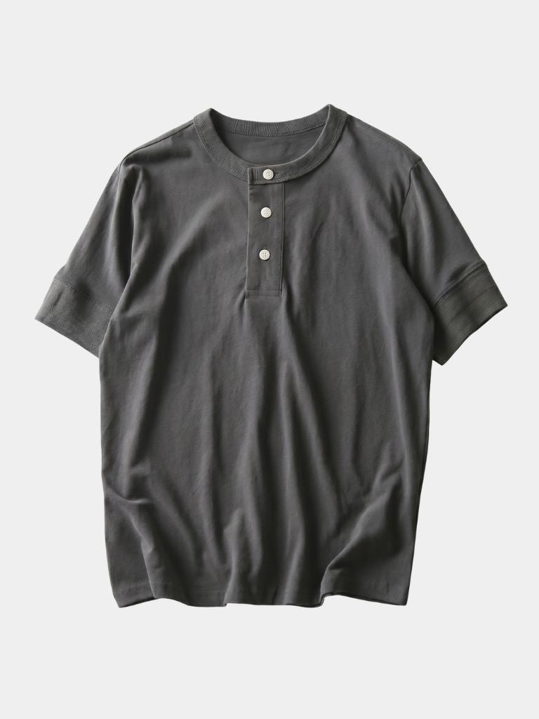 T-shirt serafino in puro cotone - Aurelio Club