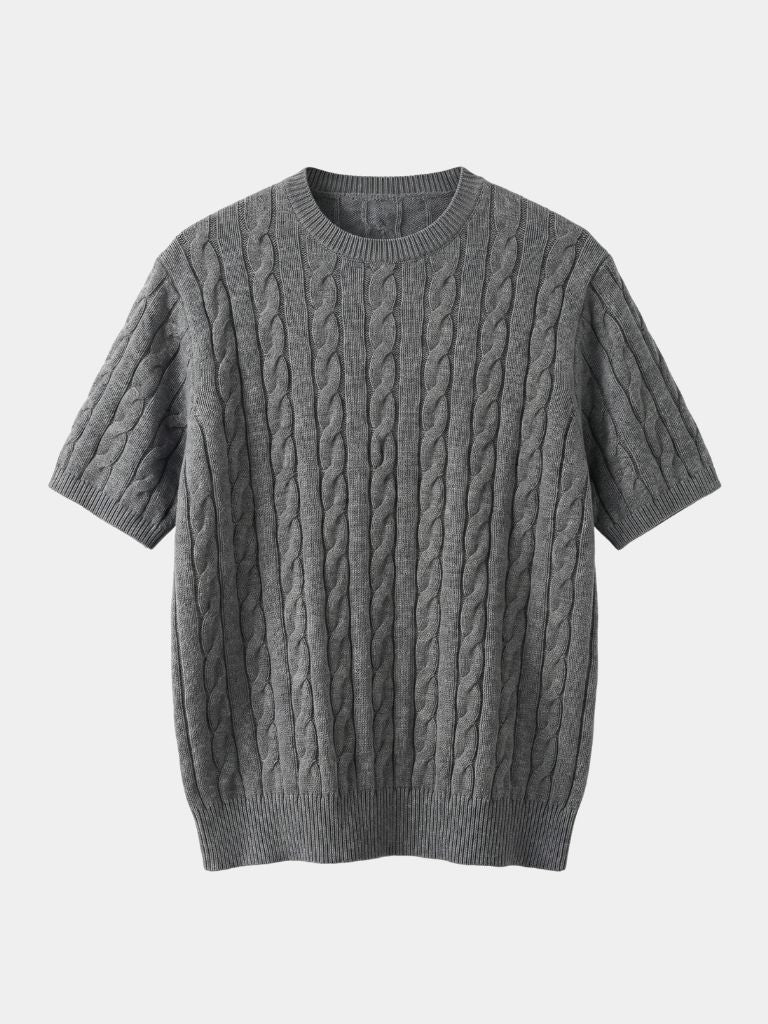 T-shirt in misto cotone con motivo a losanghe - Aurelio Club