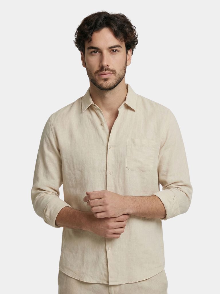 Camicia Coast in lino a maniche lunghe - Aurelio Club