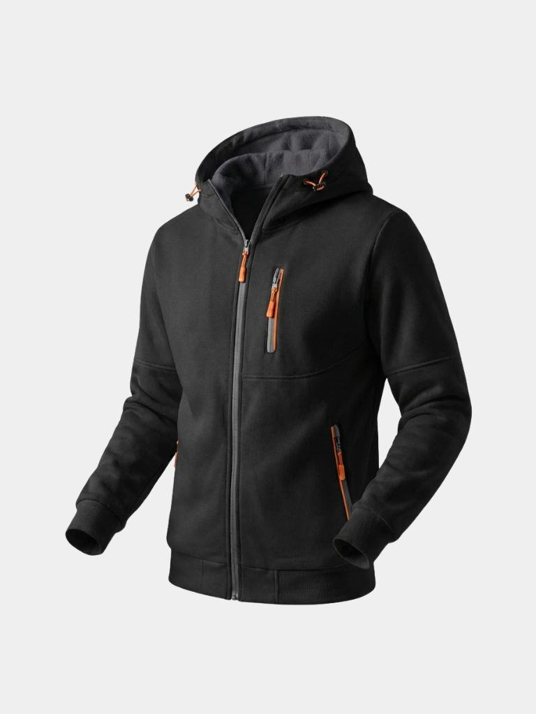 Felpa Outland con cappuccio, zip e tasche - Aurelio Club
