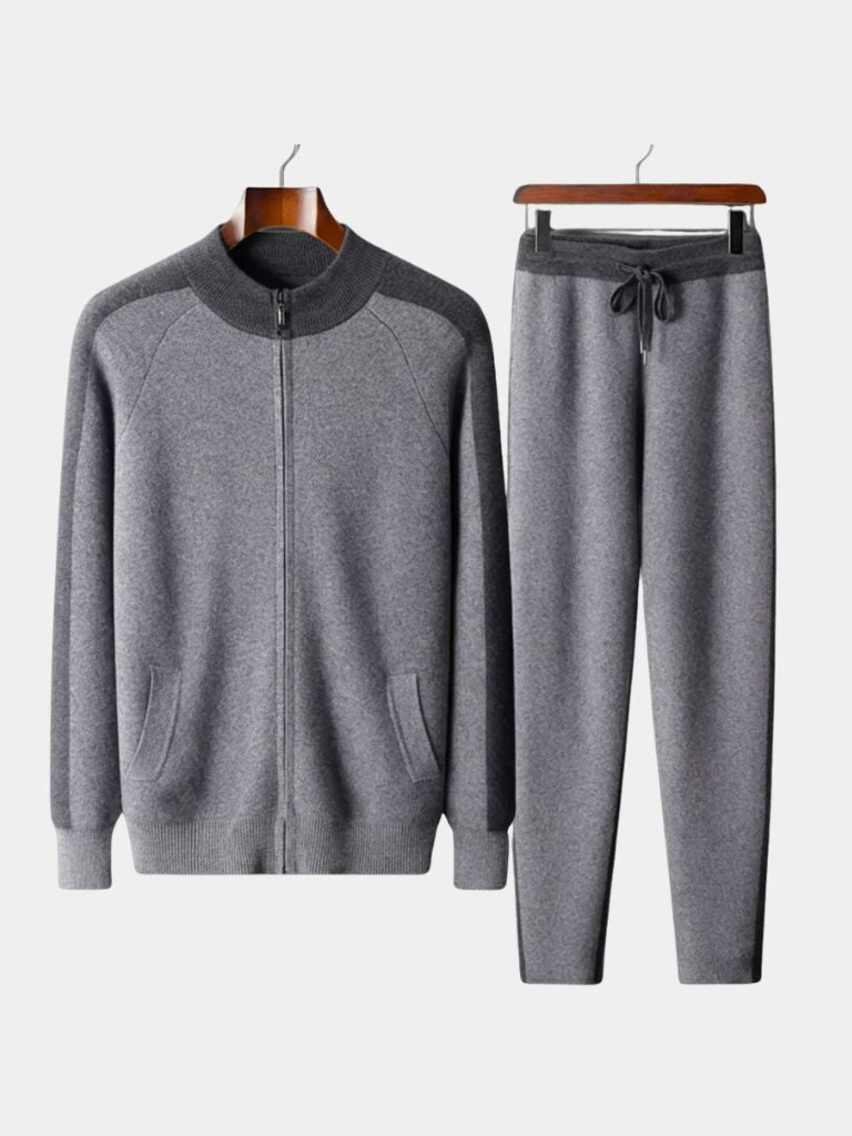 Completo Heritage in cashmere con cardigan e pantaloni - Aurelio Club