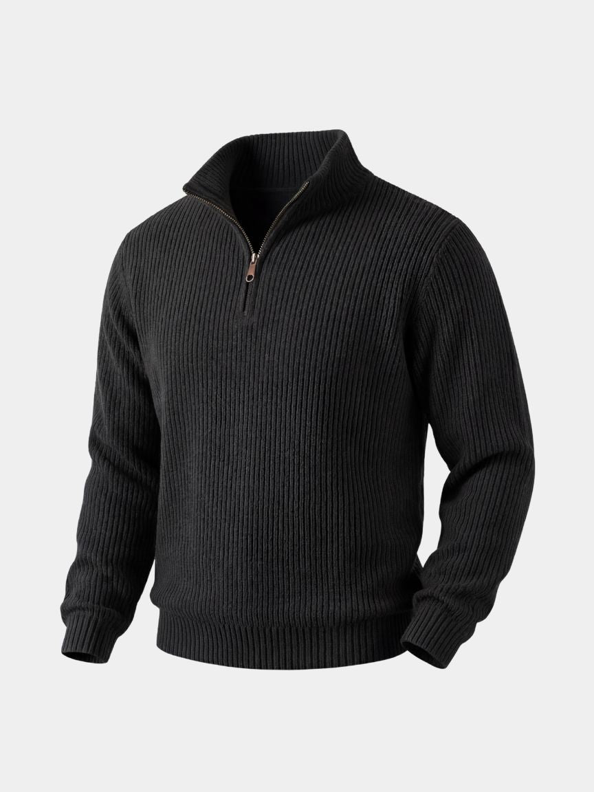 Pullover Highland in lana con zip corta - Aurelio Club