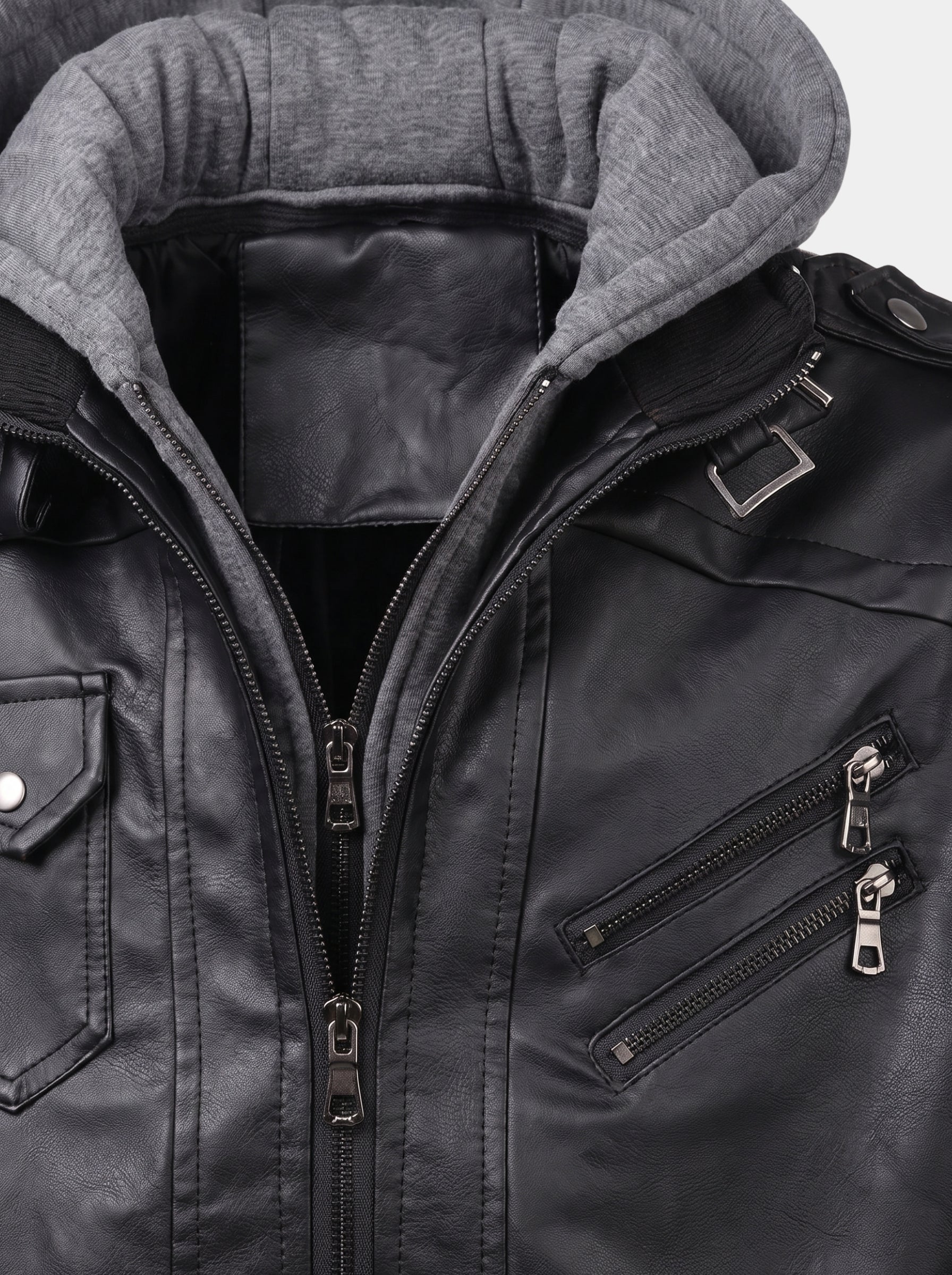 Giacca Ignis d'ispirazione motociclistica con zip - Aurelio Club