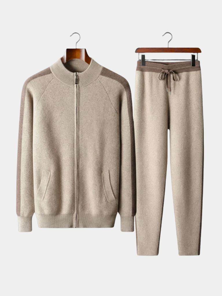 Completo Heritage in cashmere con cardigan e pantaloni - Aurelio Club