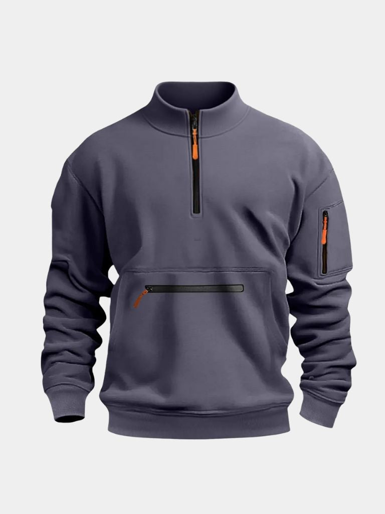 Pullover Regent Utility con zip corta - Aurelio Club