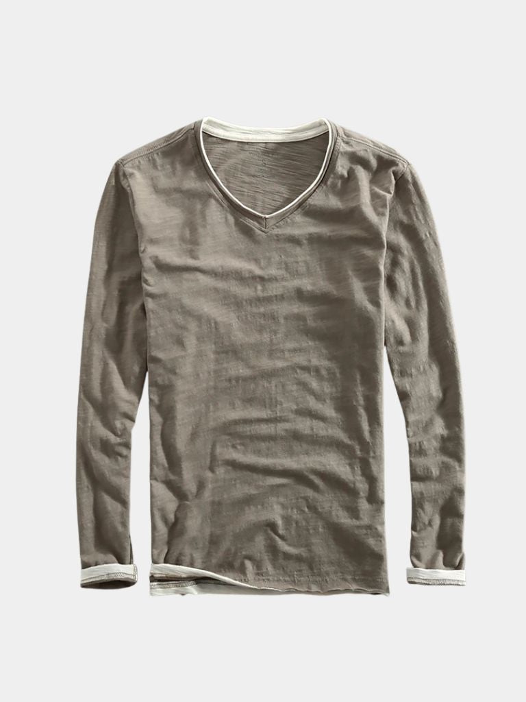Maglia Mariner a maniche lunghe con scollo a V - Aurelio Club