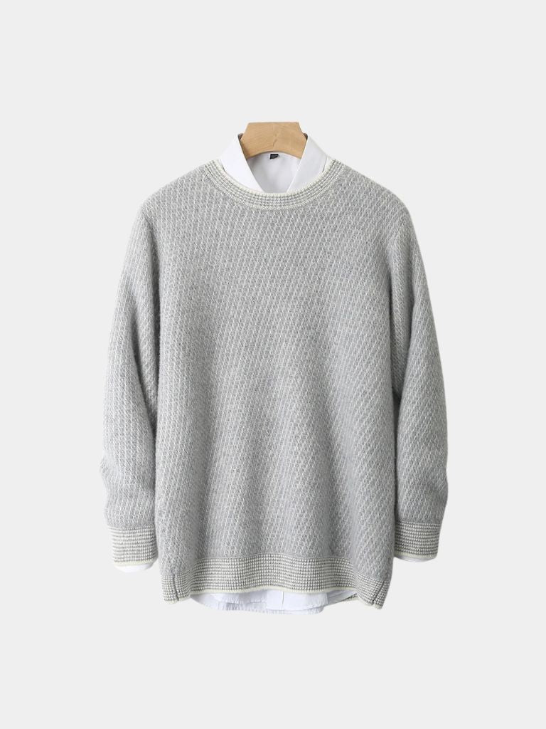 Pullover Skyline girocollo in cashmere - Aurelio Club