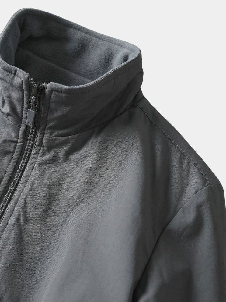 Giacca slim con collo alto e zip - Aurelio Club