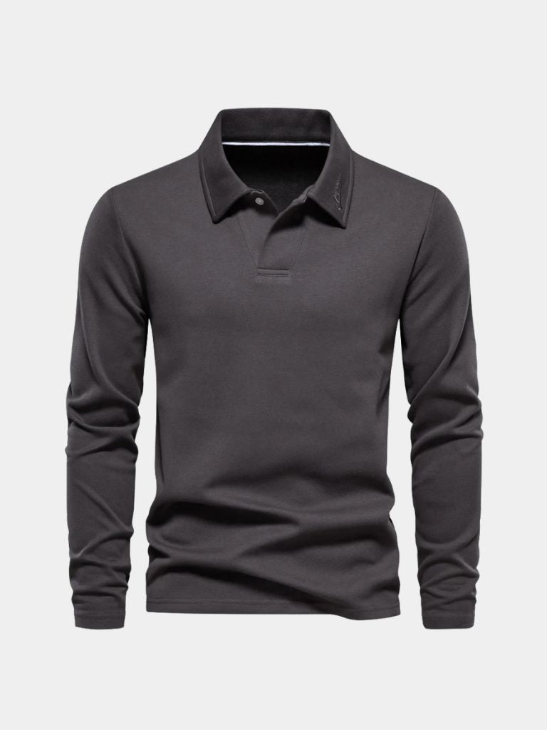 Polo Linear in misto cotone con motivo geometrico - Aurelio Club