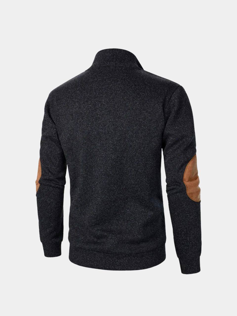Pullover Lucien a collo alto con toppe ai gomiti - Aurelio Club