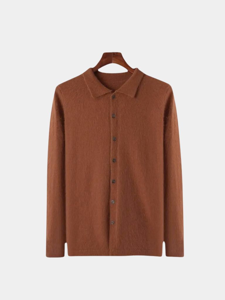 Cardigan con collo polo - Aurelio Club