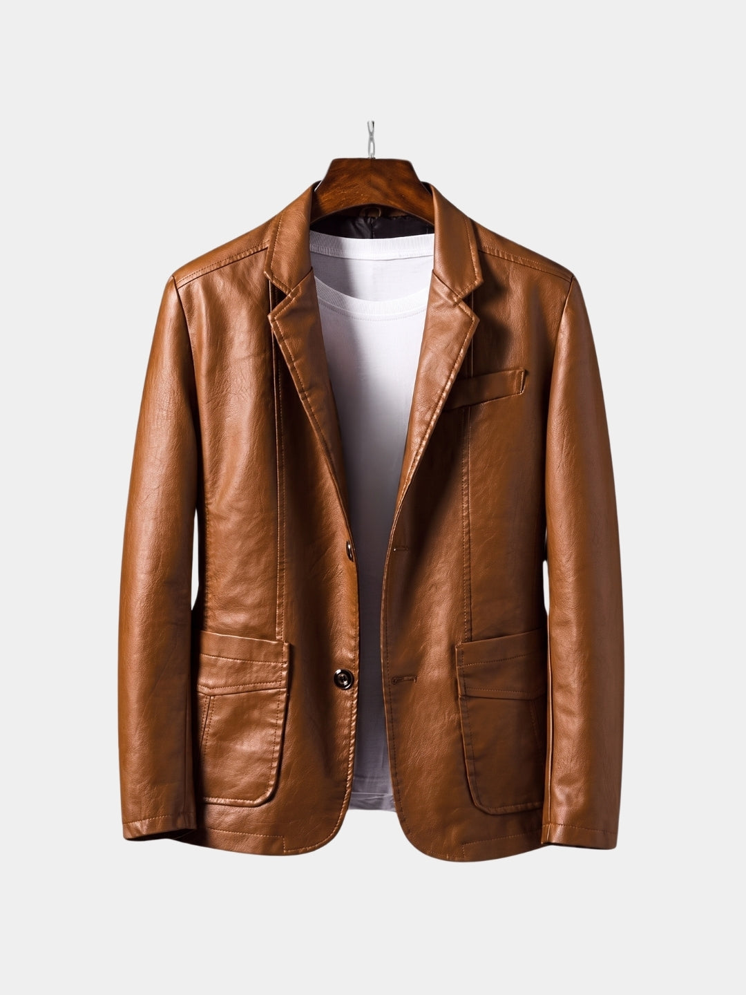 Giacca Bold Caramel in pelle - Aurelio Club