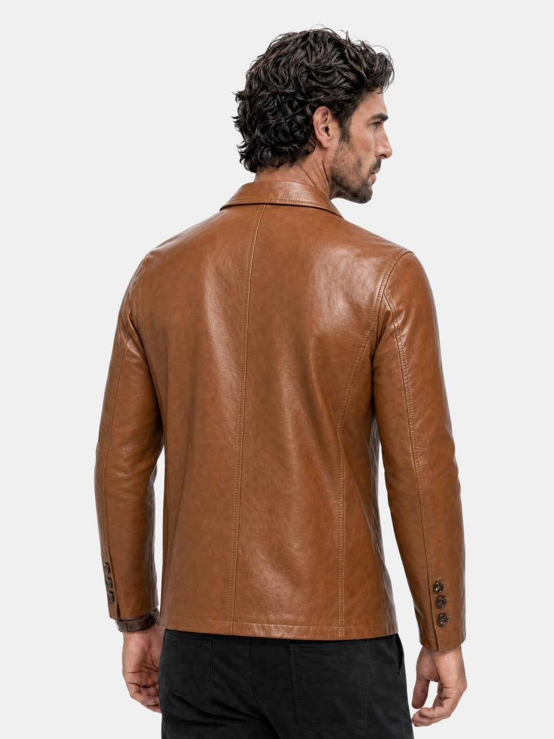 Giacca Bold Caramel in pelle - Aurelio Club