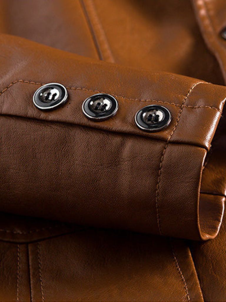 Giacca Bold Caramel in pelle - Aurelio Club