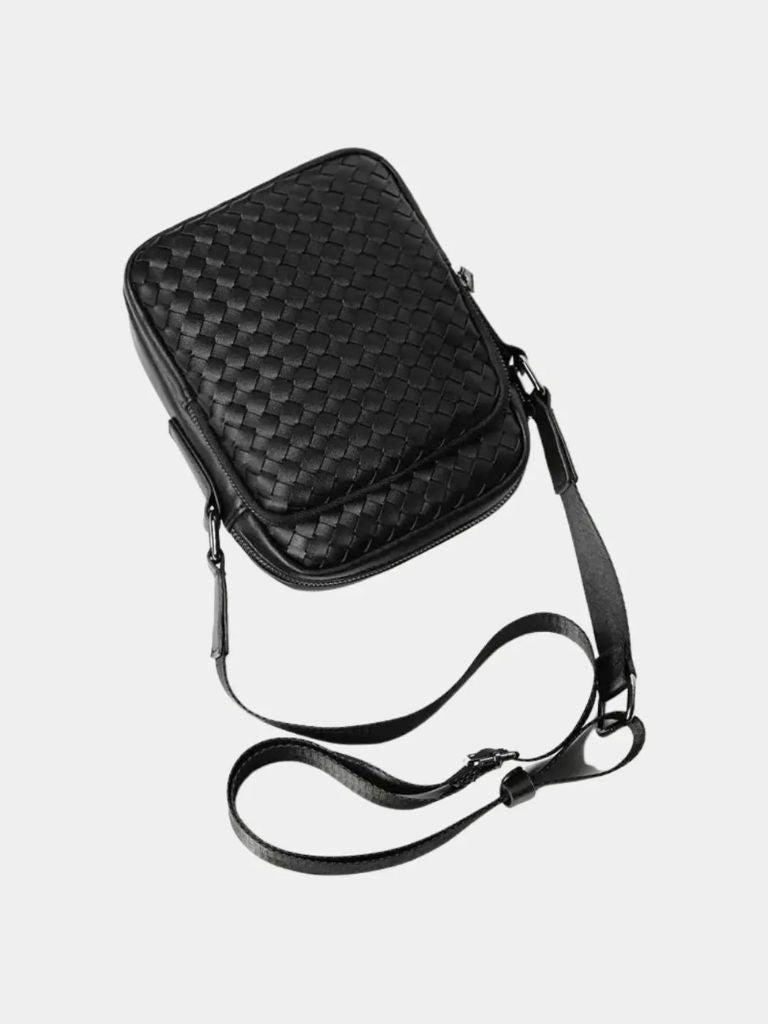 Borsa Heritage a tracolla con dettagli intrecciati - Aurelio Club