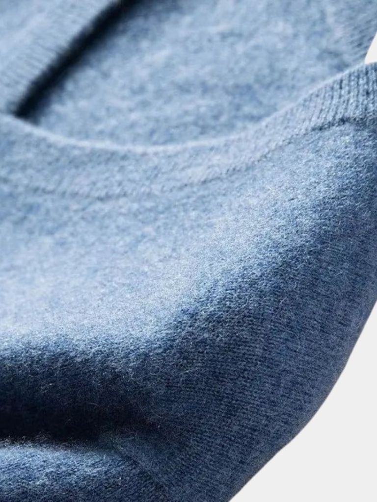 Maglia con scollo a V in lana e cashmere - Aurelio Club