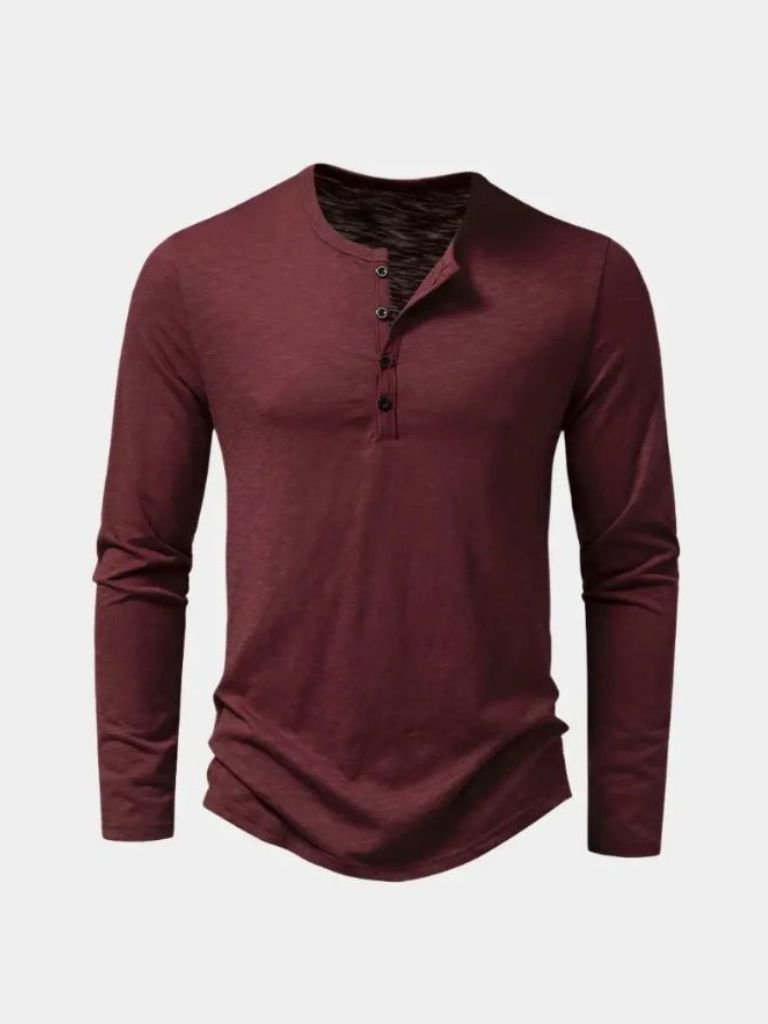 Maglia serafino a maniche lunghe Essential - Aurelio Club